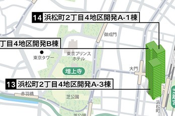 浜松町・品川・大崎・目黒 - 東京オフィスビル竣工マップ 【2013年版】