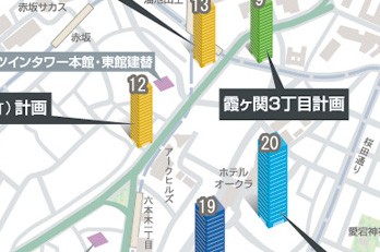 六本木・赤坂・麹町・飯田橋 - 東京オフィスビル竣工マップ 【2010年版】